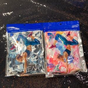 Women's Printed Legwear - 2 pair new